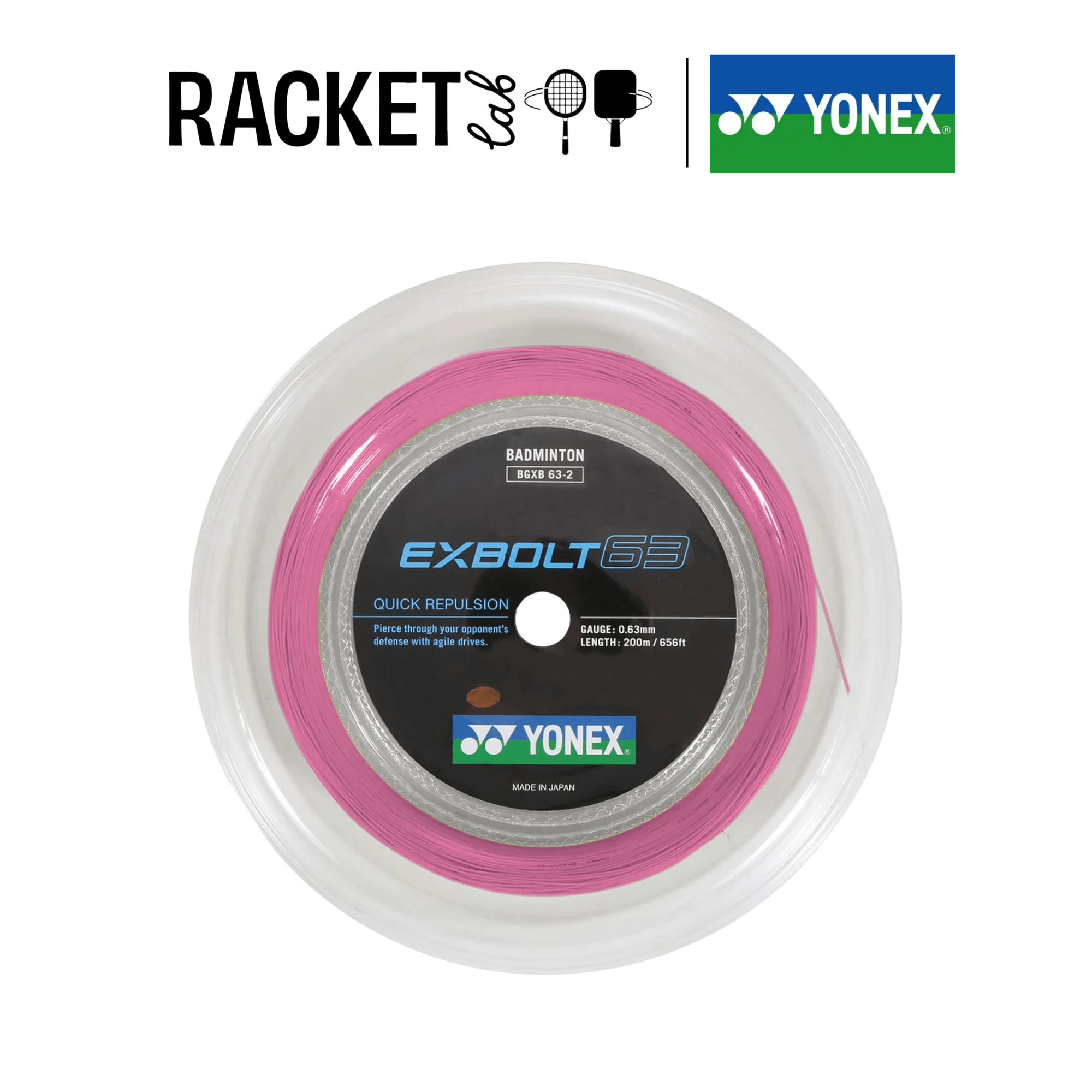 yonex exbolt 63 pink
