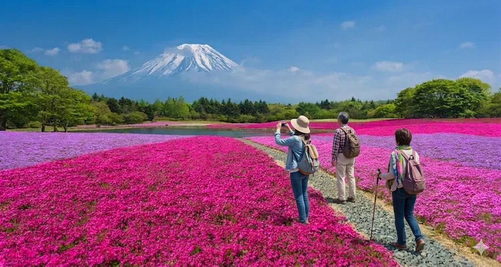 4月日本怎麼玩最剛好？富士山芝櫻、弘前紫藤、黑部立山雪牆、沖繩開海一次看