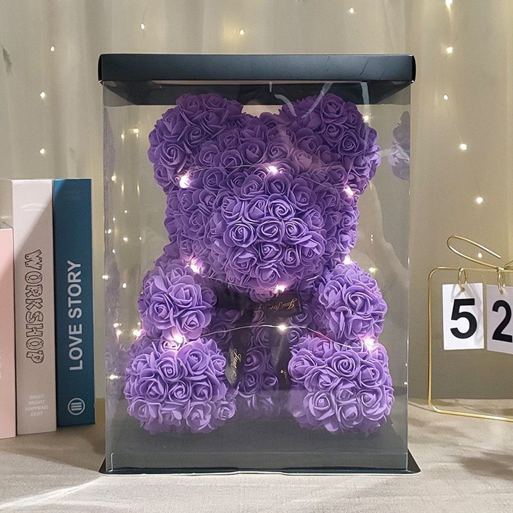 Rose Bear- Purple