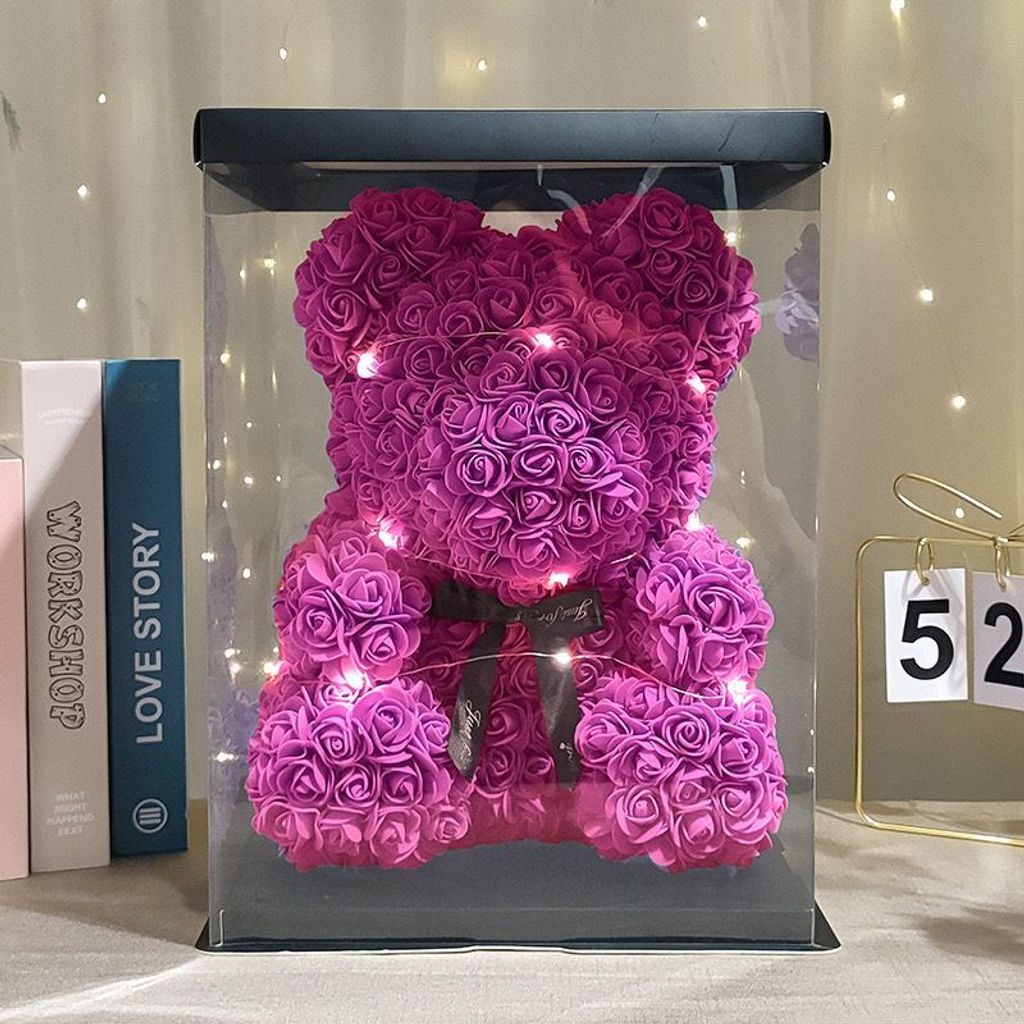 Rose Bear- Hot Pink