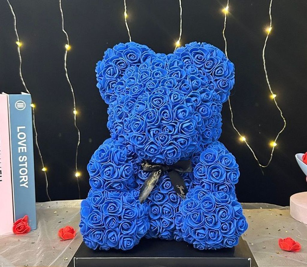 Rose Bear- Blue