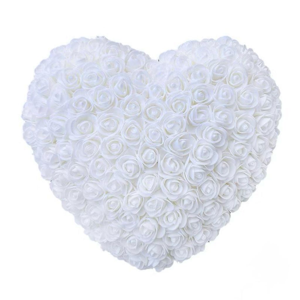 Rose Heart- White