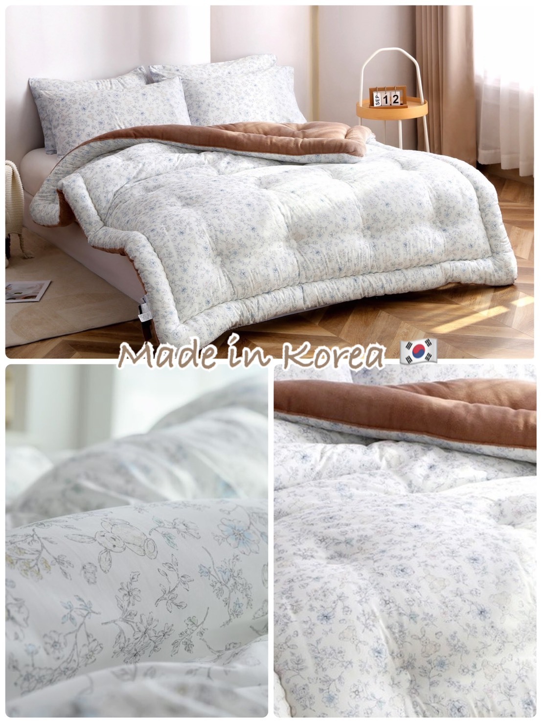 冬被：藤蔓白兔現貨【現貨】