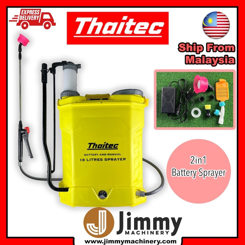 Thaitec 2in1 Knapsack Battery & Manual Sprayer 18 Litres – Jimmy ...