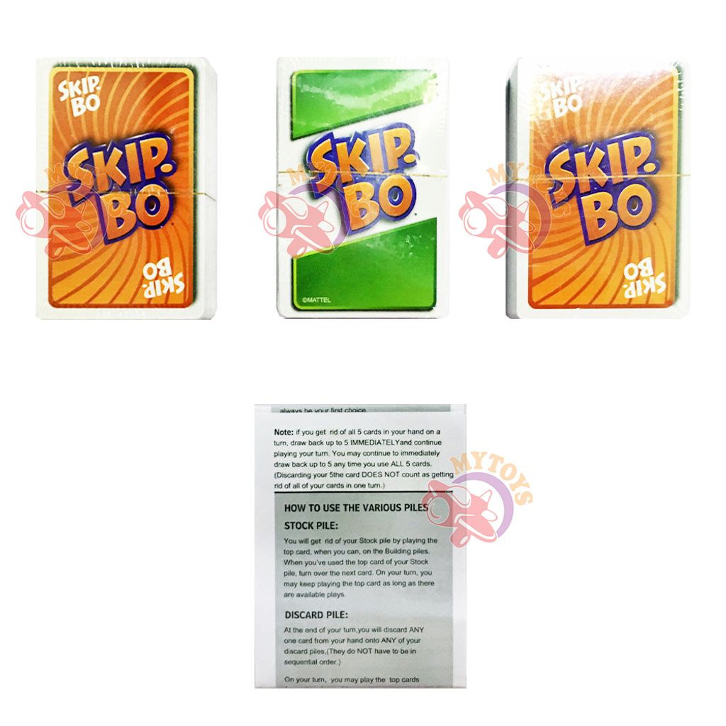  SKIP BO Card Game : Toys & Games