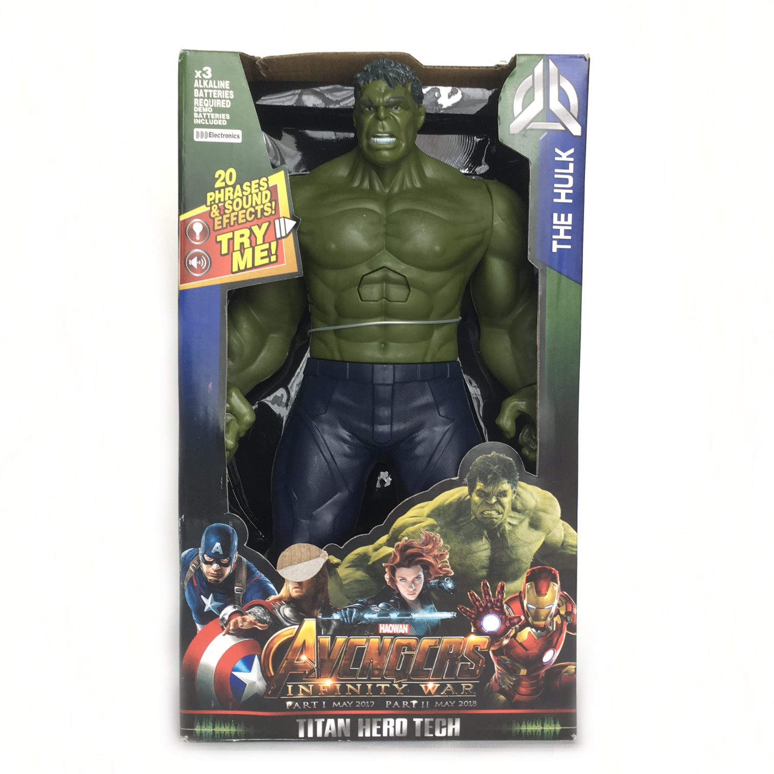 Talking Hulk Figurine Avengers Infinity War Titan Hero Tech MYTOYS2U