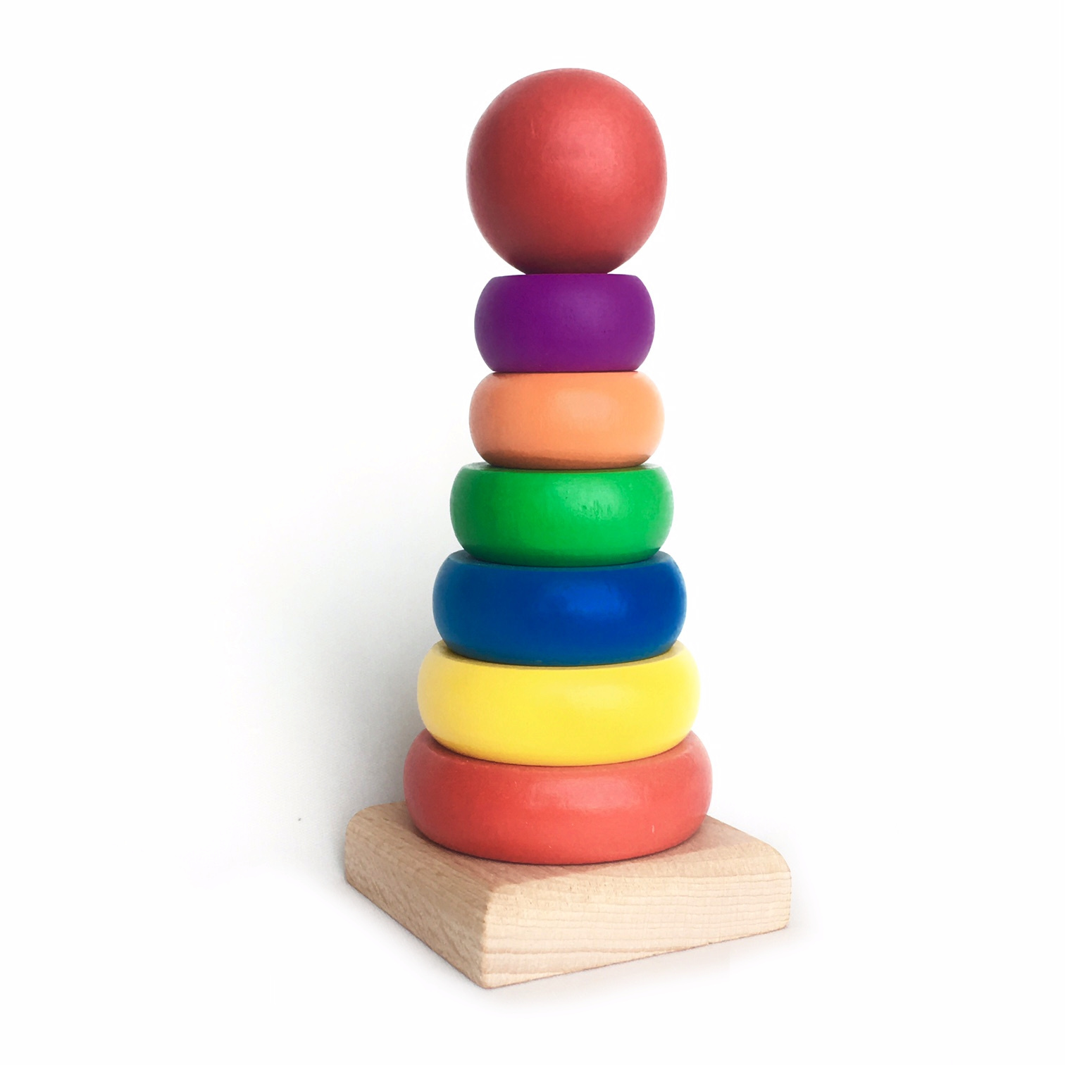 Wooden Stacking Rainbow Tower – MYTOYS2U - BEST ONLINE RETAIL TOY STORE ...
