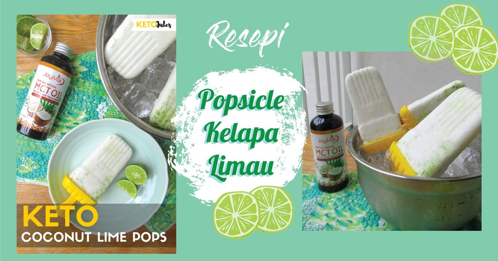 Popsicle Kelapa Limau Keto-Mesra