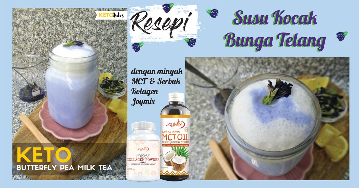 Susu Kocak Bunga Telang Keto-Mesra