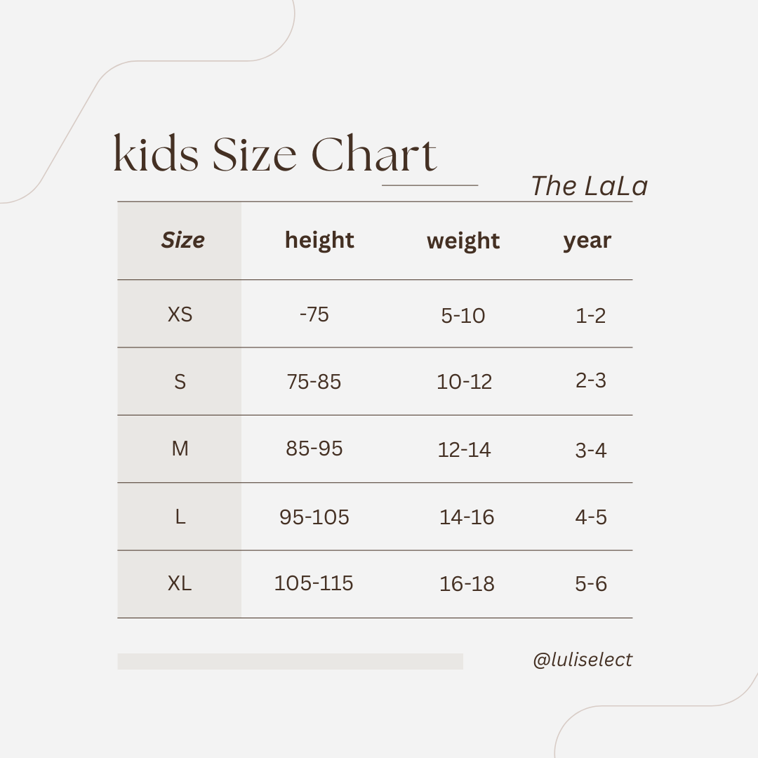kids Size Chart