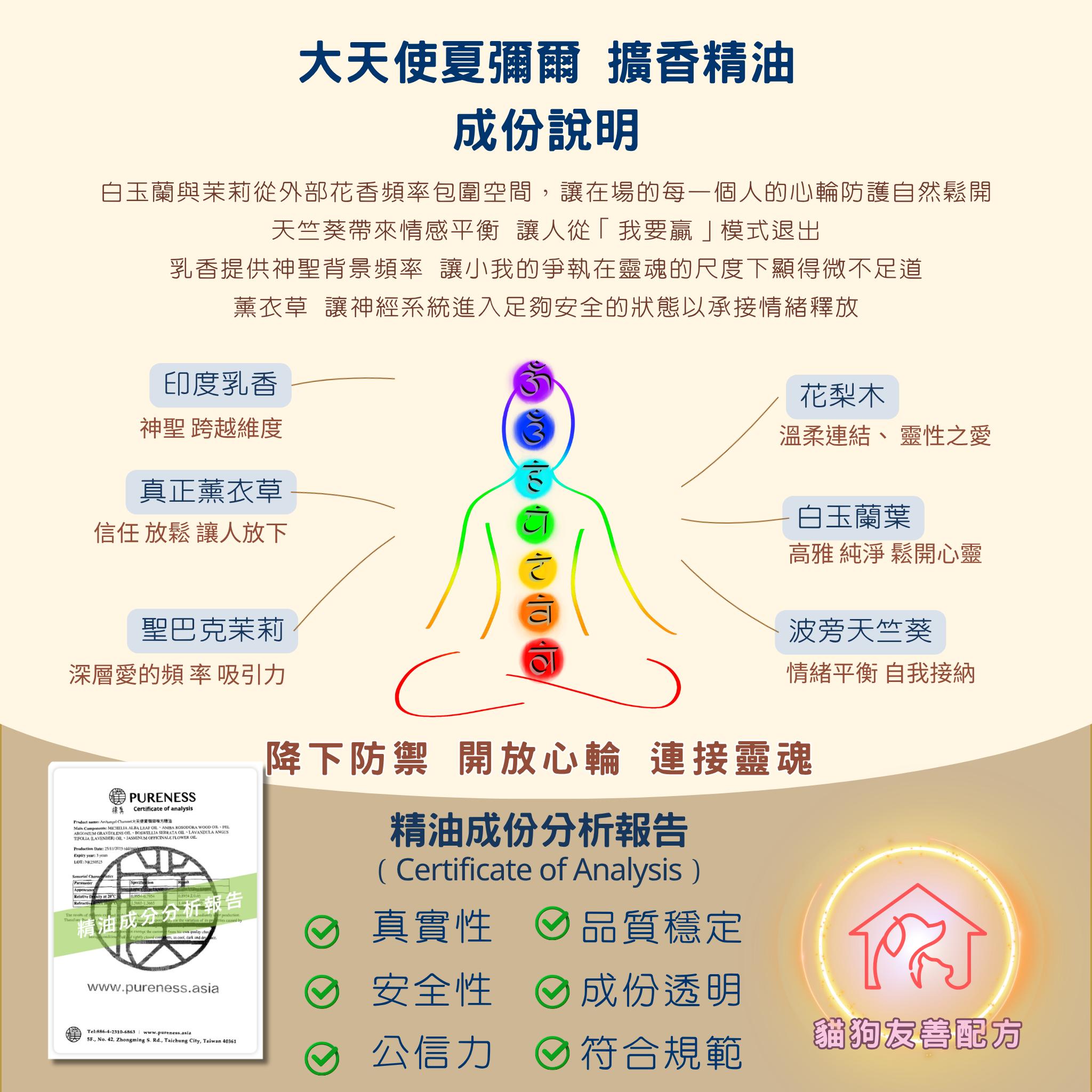 夏彌爾成份說明