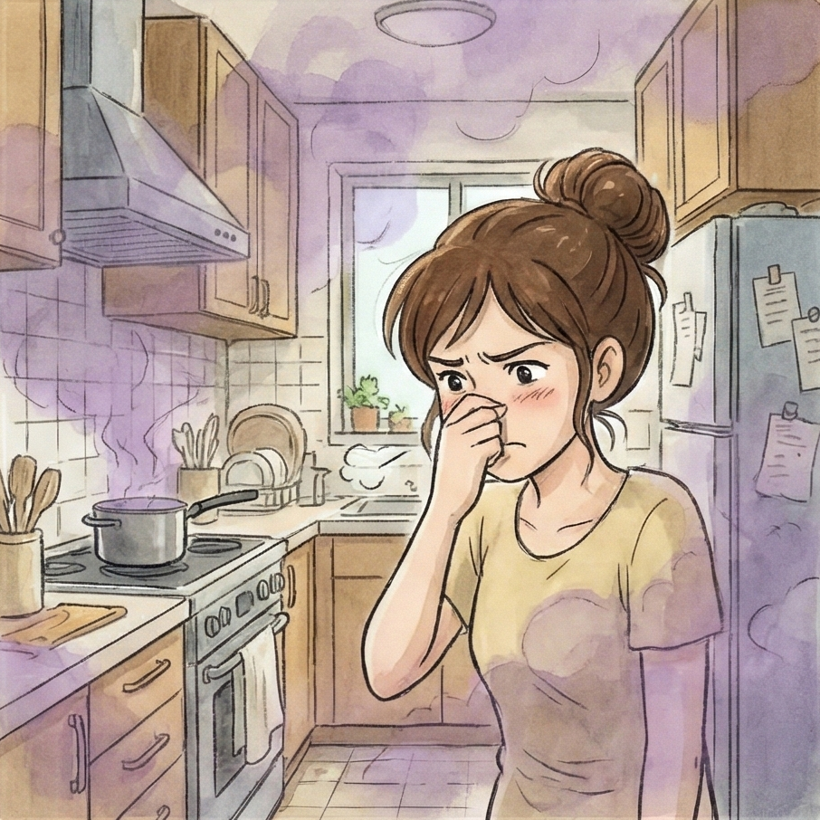 居家廚房異味困擾與合成香氛掩蓋危機