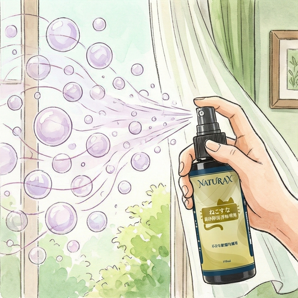 NaturaX天然植萃貓砂抑菌淨味噴劑：科學氣味中和技術達成嗅覺歸零