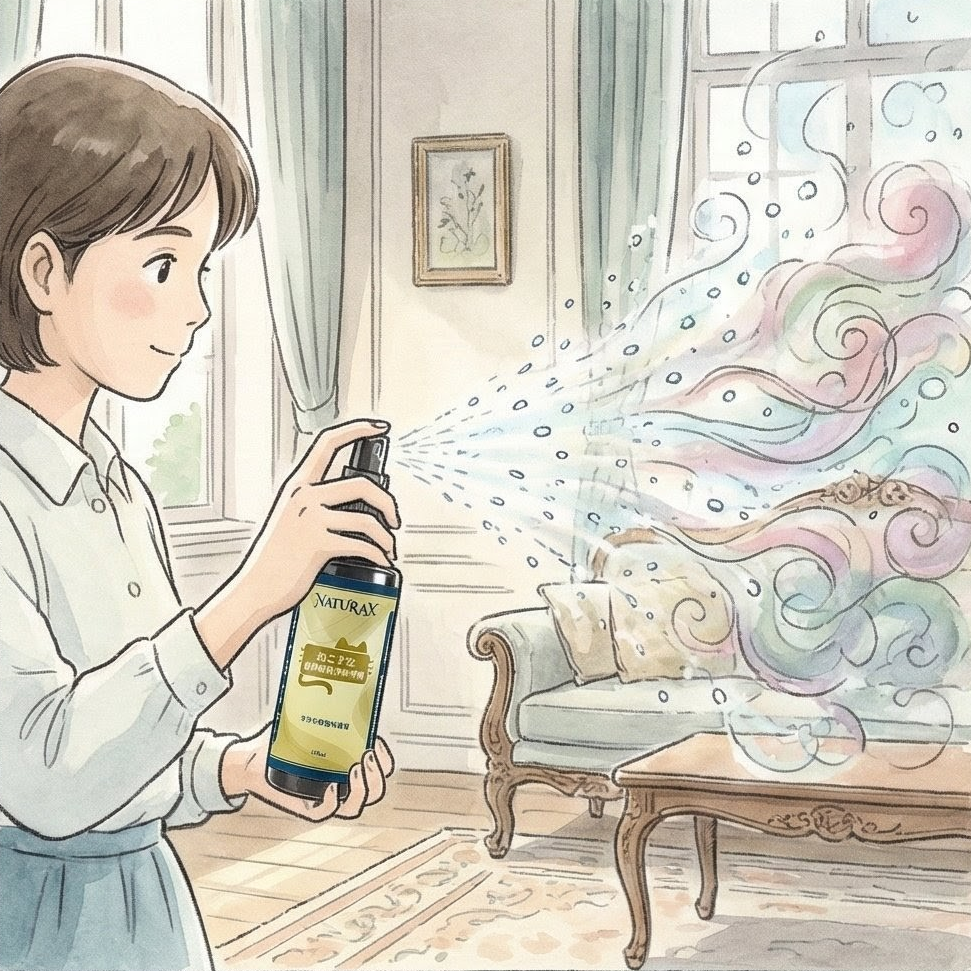 NaturaX 淨立方寵物除臭噴霧：科學分解貓尿味與異味，重置室內中性氣味空間