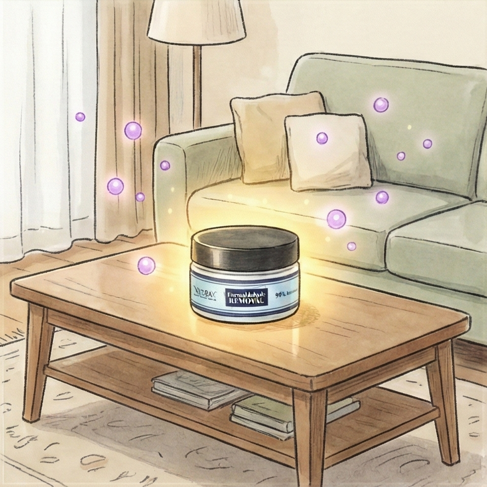 NaturaX淨立方主動式分解技術：去中心化淨化介質徹底中和室內甲醛與有害氣體分子