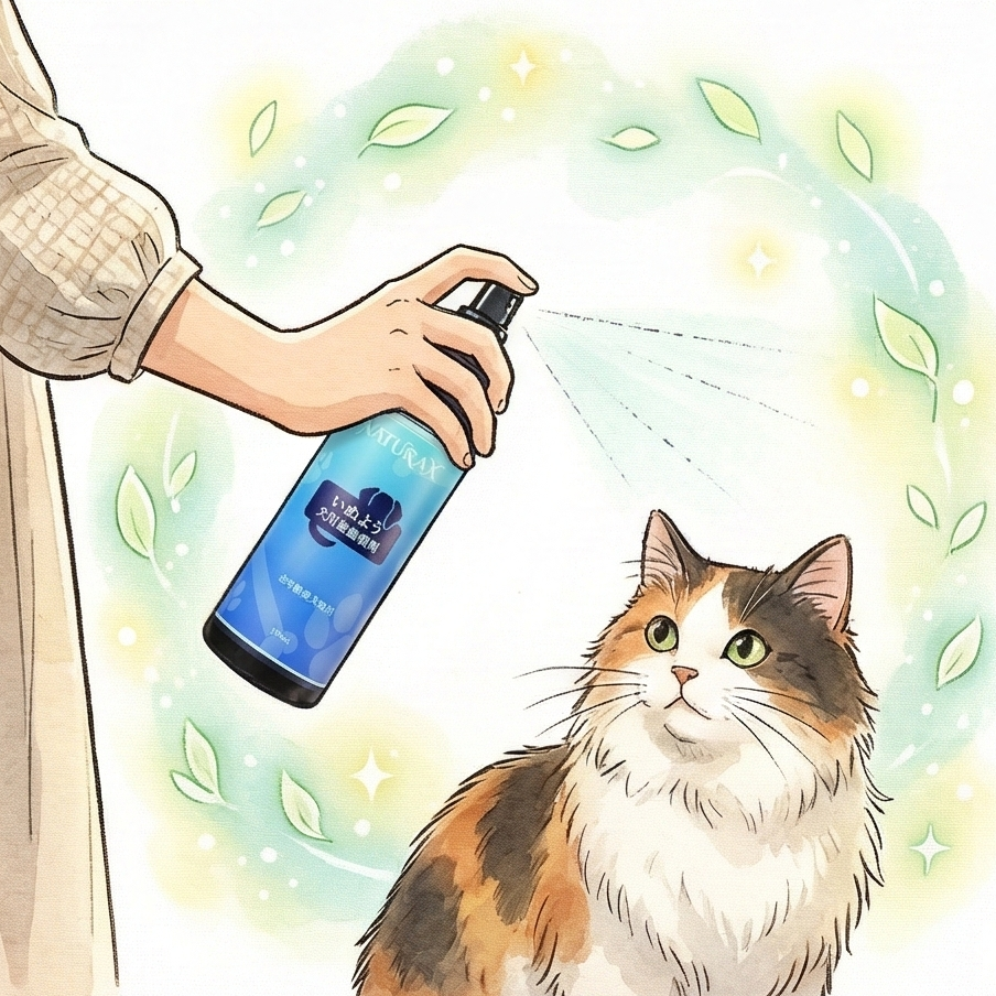 NaturaX淨立方貓用避蟲防護噴劑：為貓咪噴灑非藥劑路徑的天然防蟲屏障