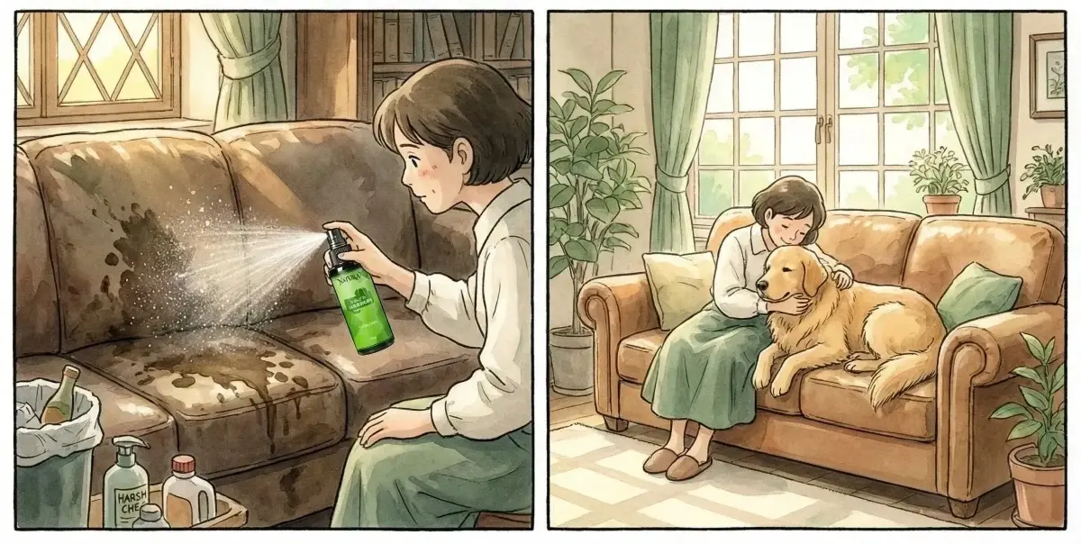 防止寵物異味滲透昂貴皮革：苯染皮與納帕皮沙發的除臭科學與保養全攻略