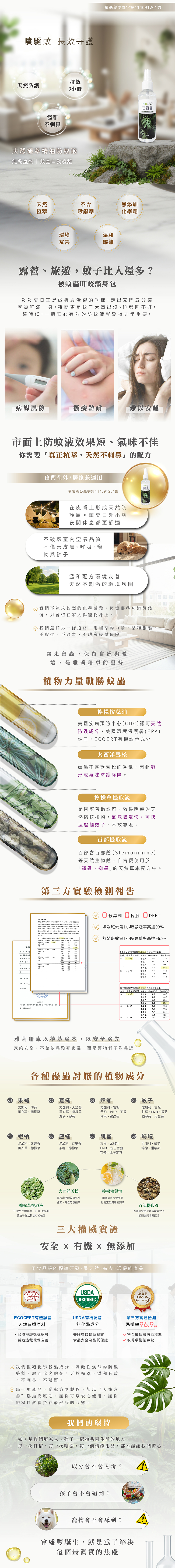 防蚊噴霧100ml詳情頁