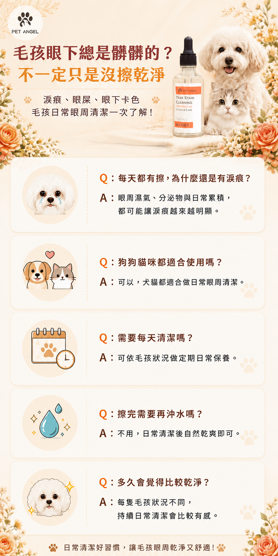 寵物淚溝清潔液_FAQ V