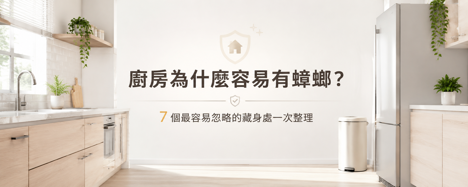 廚房為什麼容易有蟑螂？7 個最容易忽略的藏身處一次整理