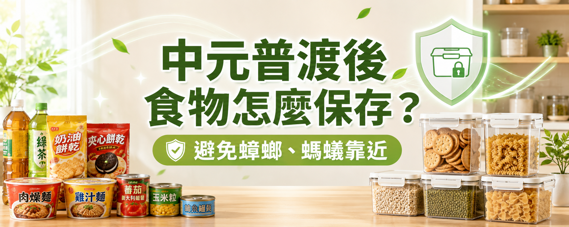 中元普渡後食物怎麼保存？避免蟑螂、螞蟻靠近的收納方法