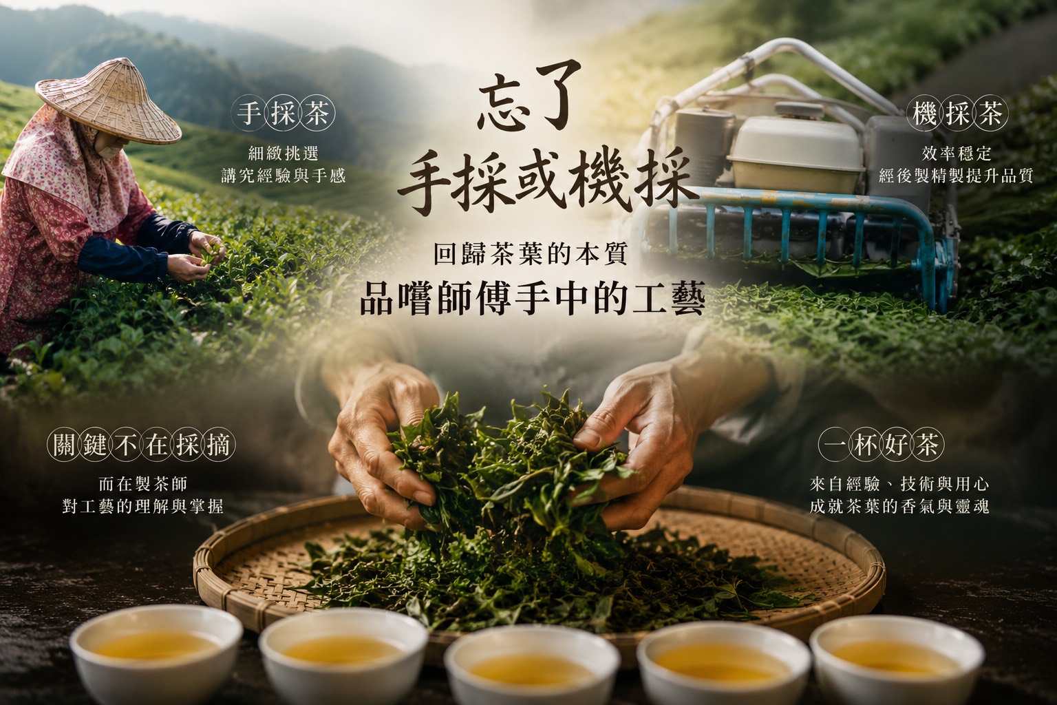 忘了手採與機採，回到茶葉真正的本質吧～