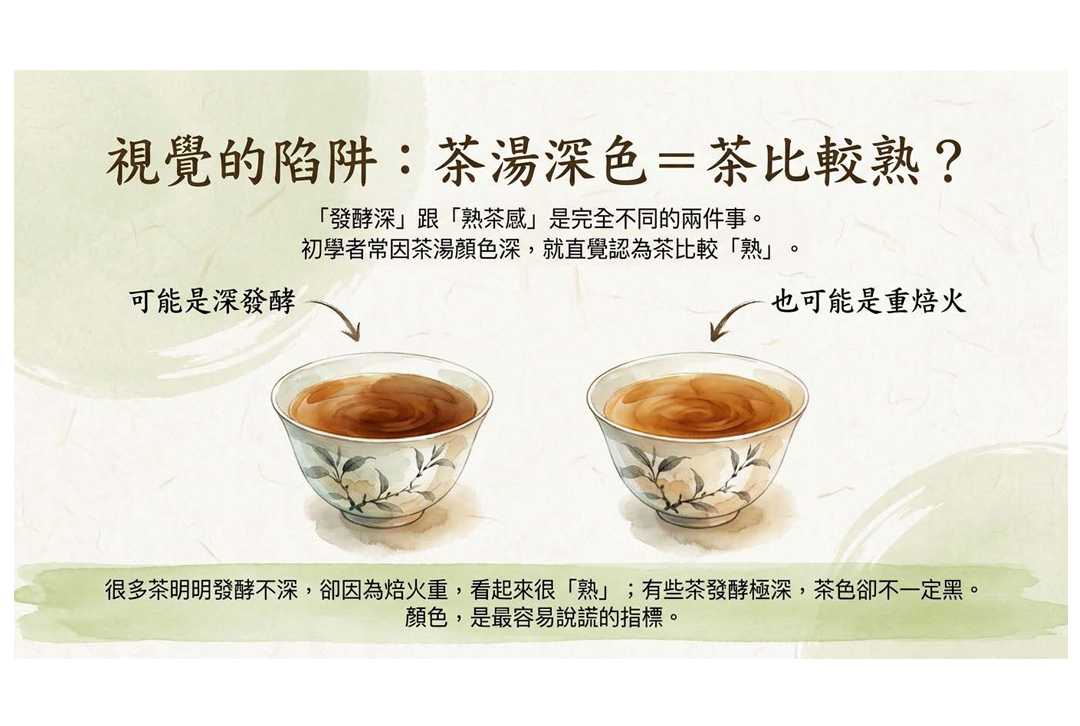 「發酵深」跟「熟茶感」是兩件不同的事