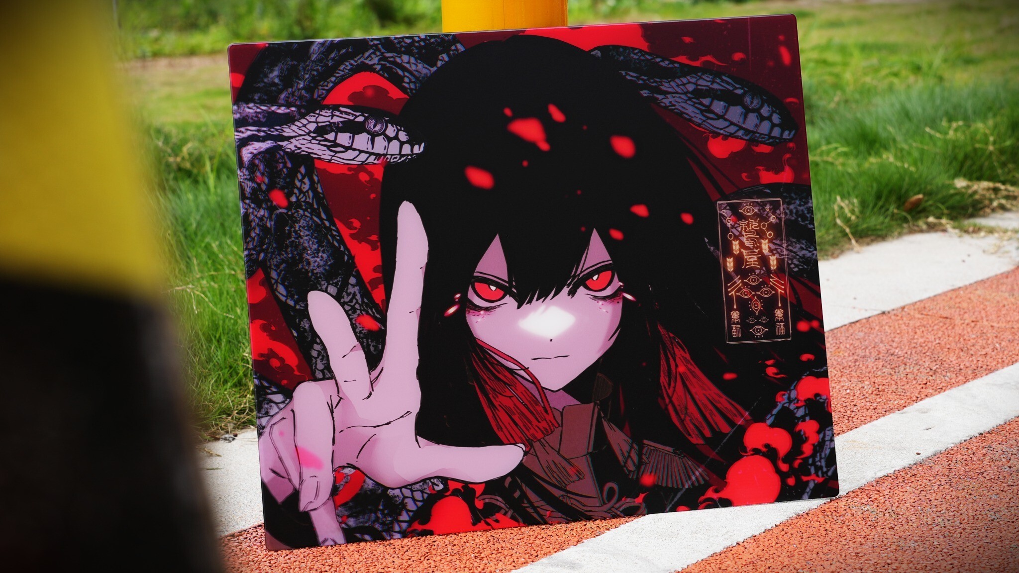 abyss gaming 紅玉 新品未開封】AbyssGaming 紅玉 ガラスマウスパッド 200枚限定品 新品