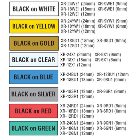 CASIO EZ-LABEL PRINTER TAPE CARTRIDGE 18MM – JJ STATIONERY SPORT