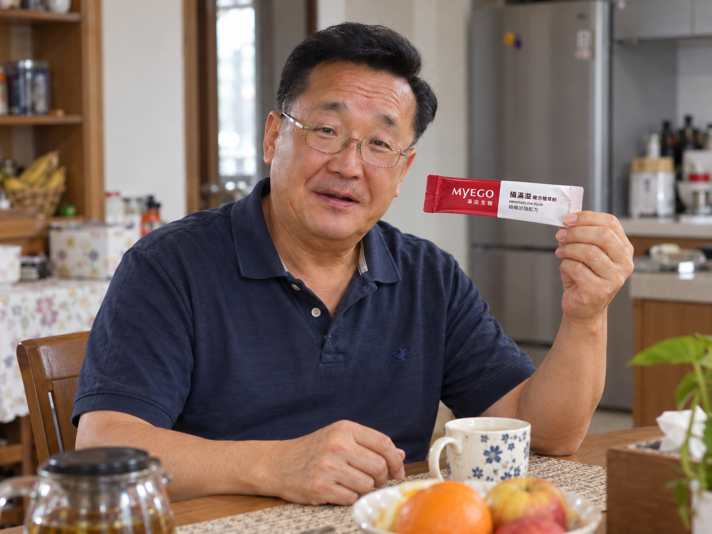 手持攝滿溢粉包
