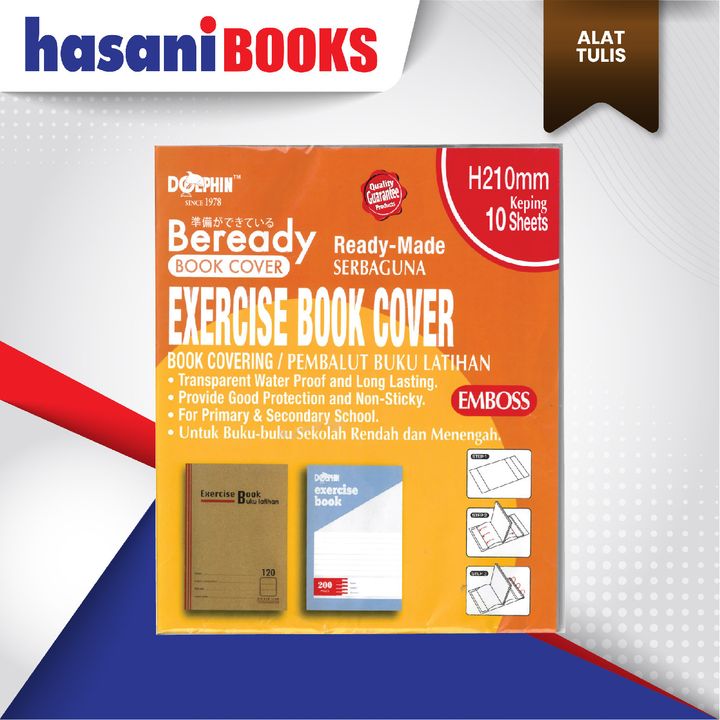 PEMBALUT BUKU EXERCISE BOOK DOLPHIN-01