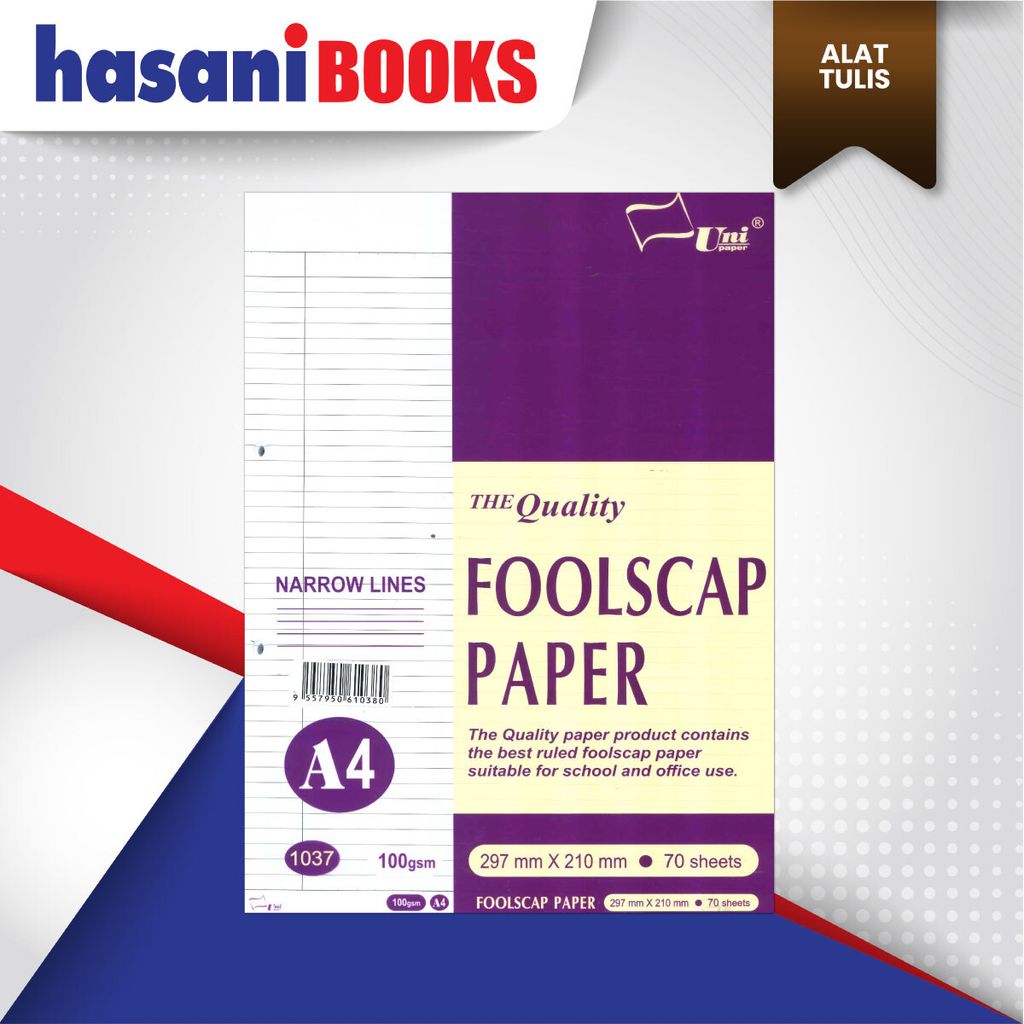 FOOLSCAP-PAPER-UNGU-CREAM