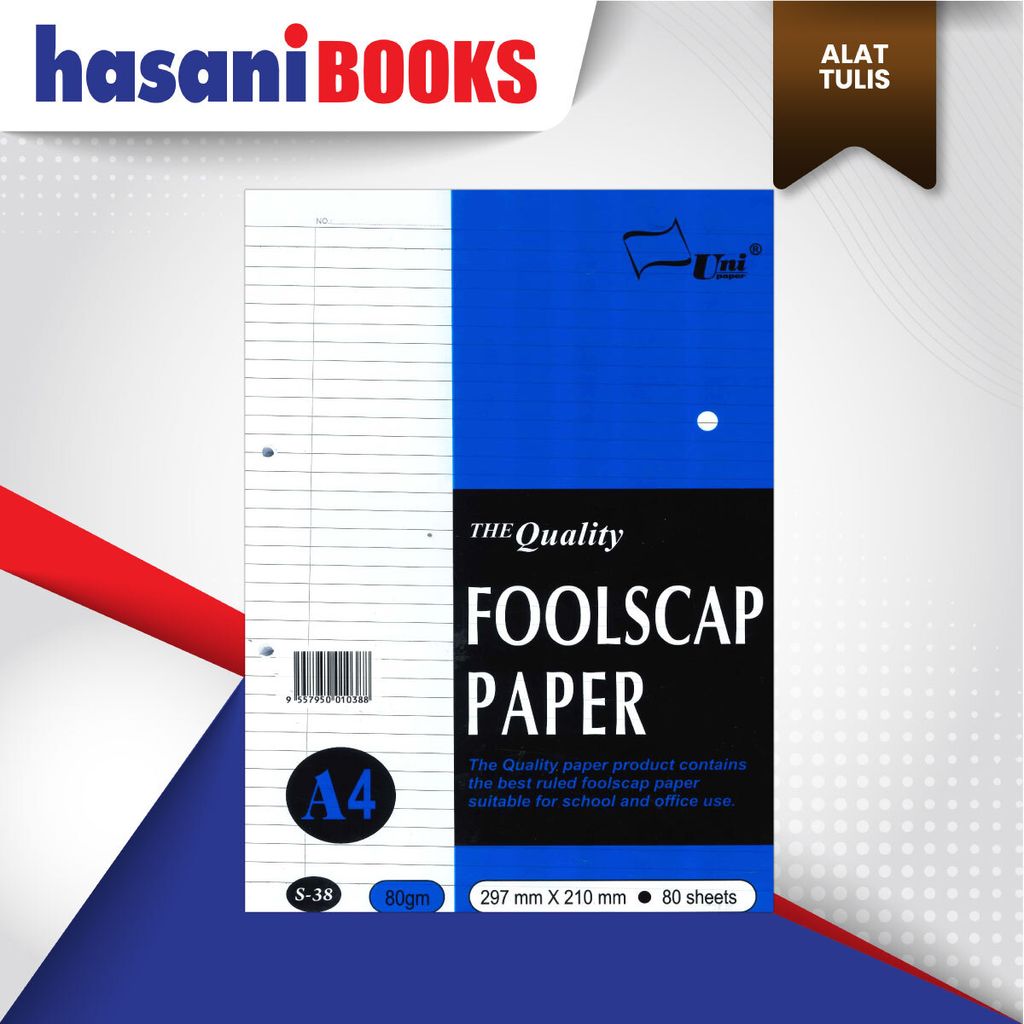FOOLSCAP-PAPER-BIRU-LAUT