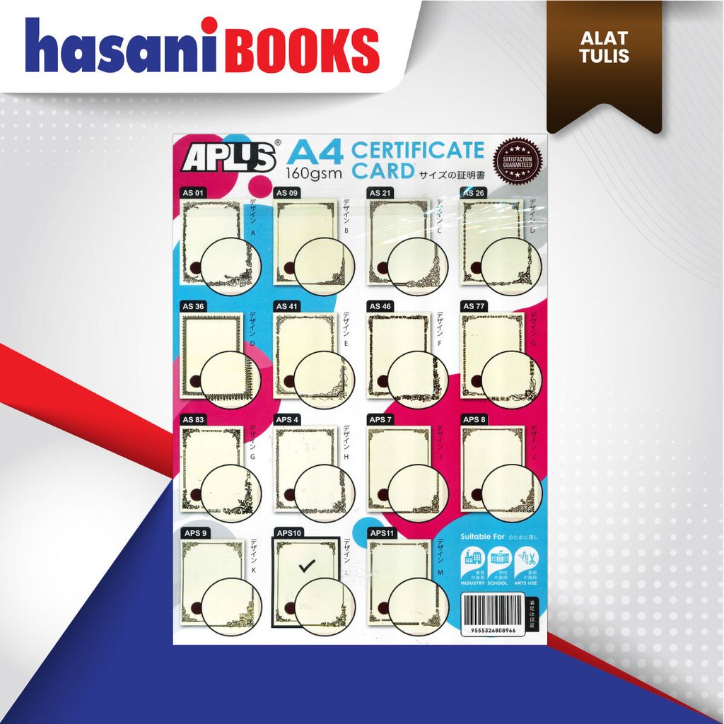 CERTIFICATE-APS10-BLKG