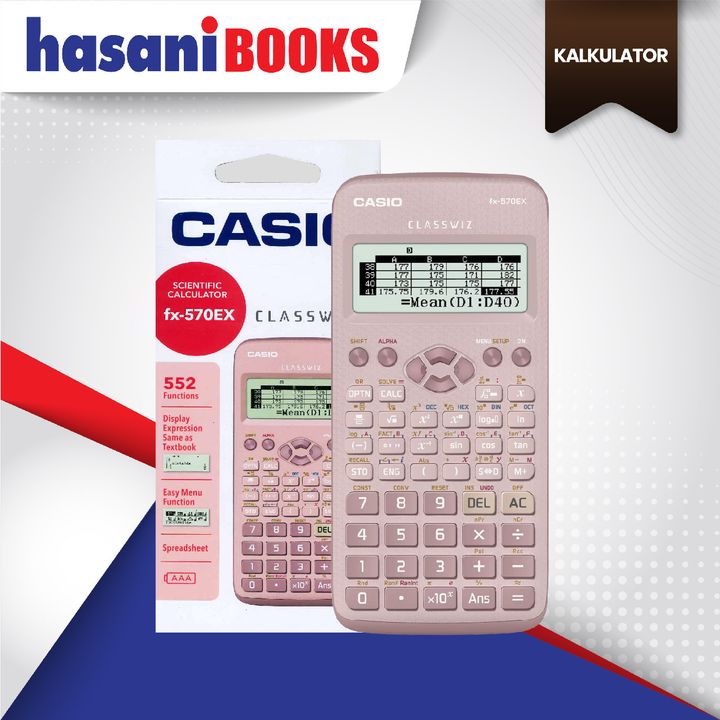 kalkulator saintifik Casio FX-570EX Pink