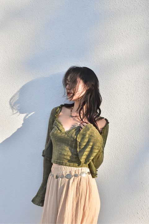 6201針織鏤空外套｜森林綠-2