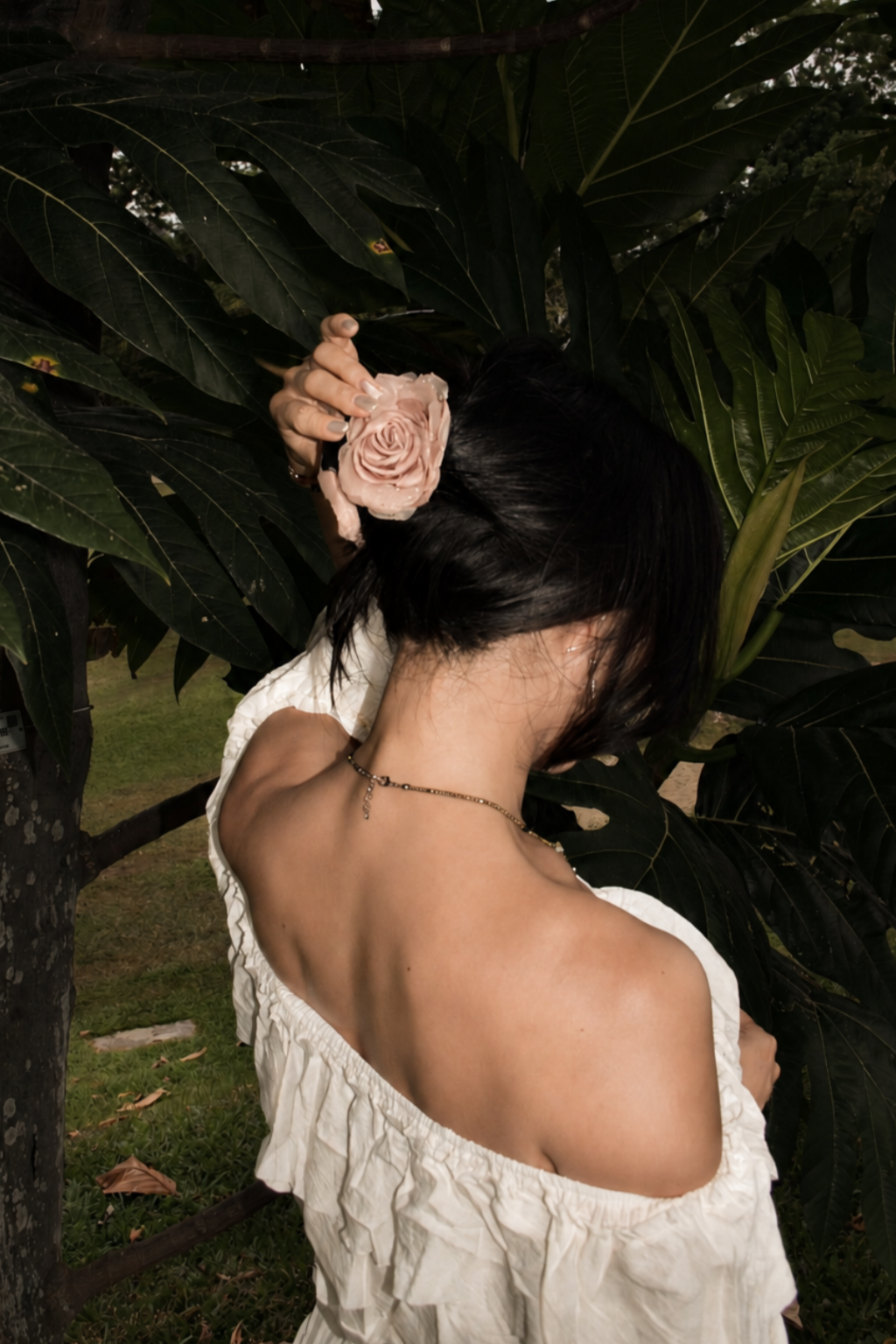 B112布藝雙面花朵抓夾-1