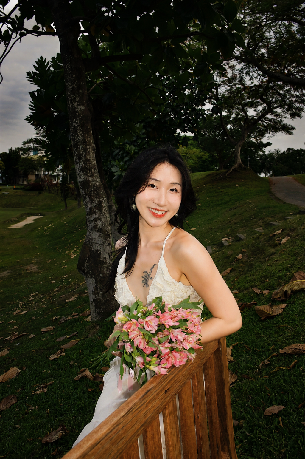 B119V領花苞仙女連身裙-7