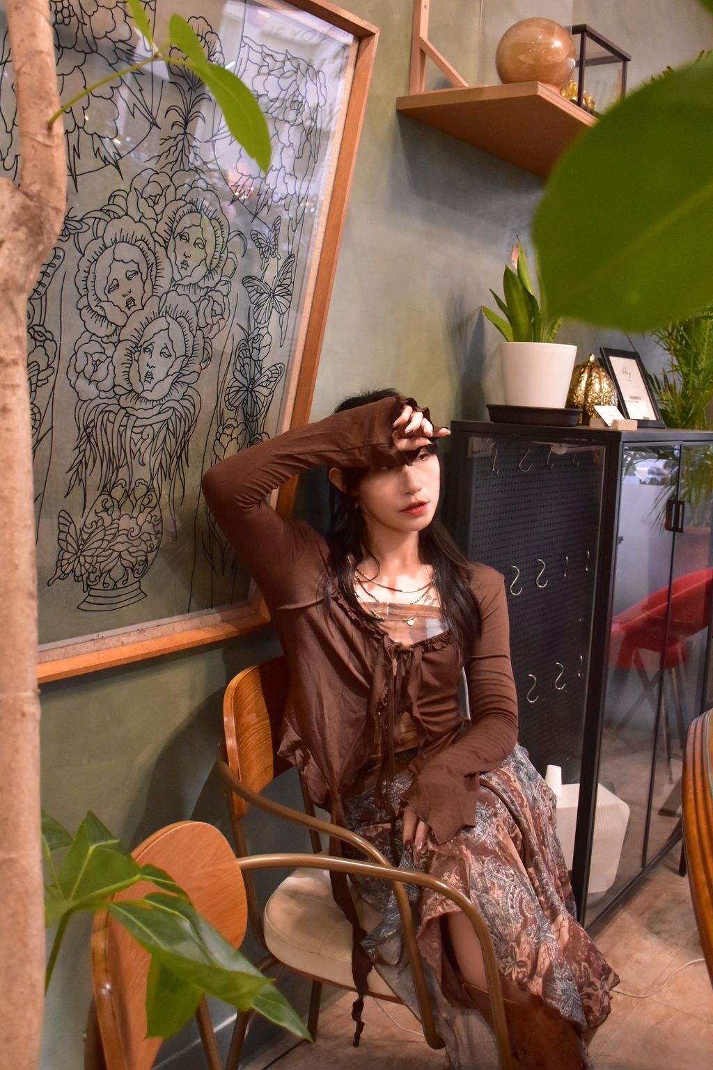 903水袖飄逸外套-大地咖-2