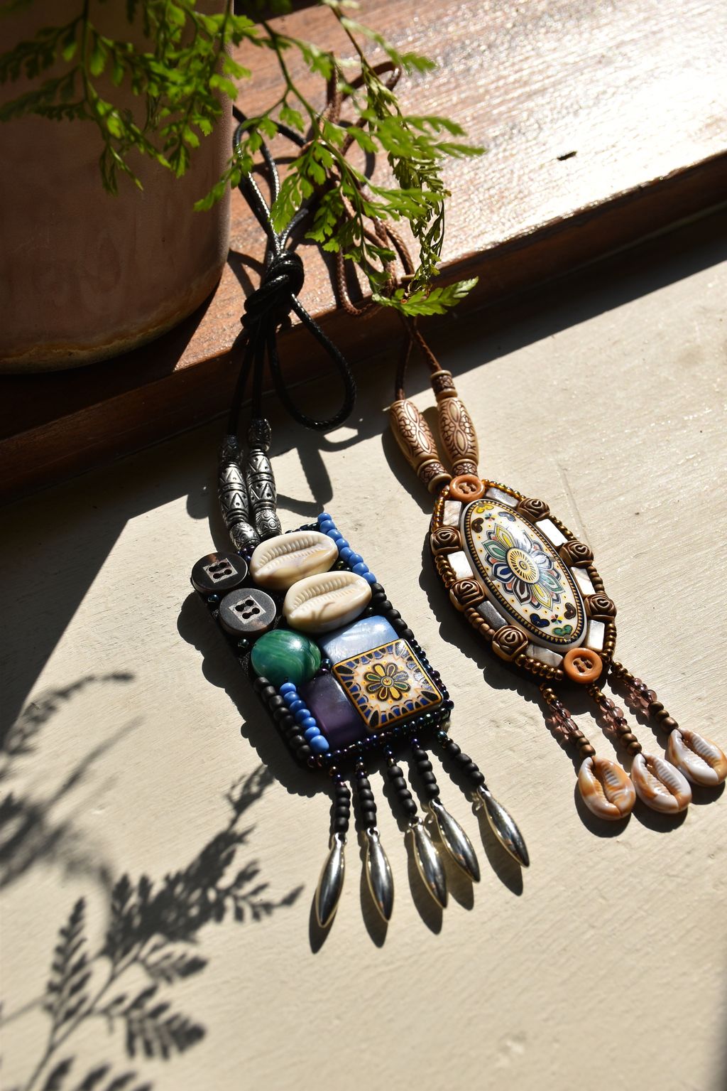 921貝殼拼貼項鍊