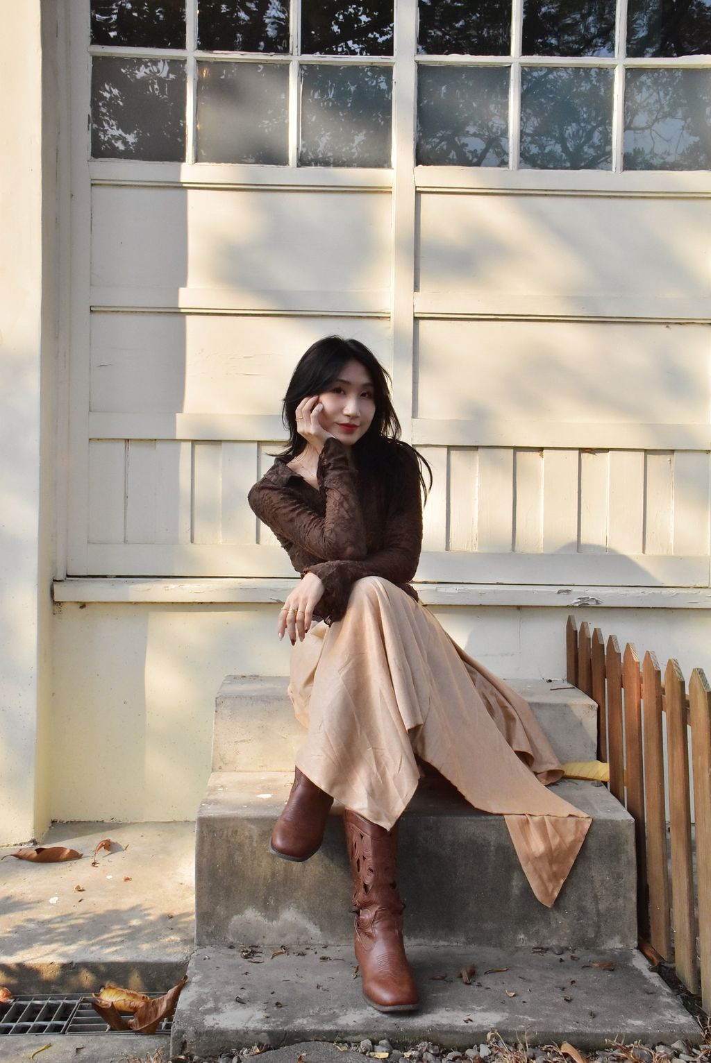 1019絲絨不規則半裙｜稻田米-2