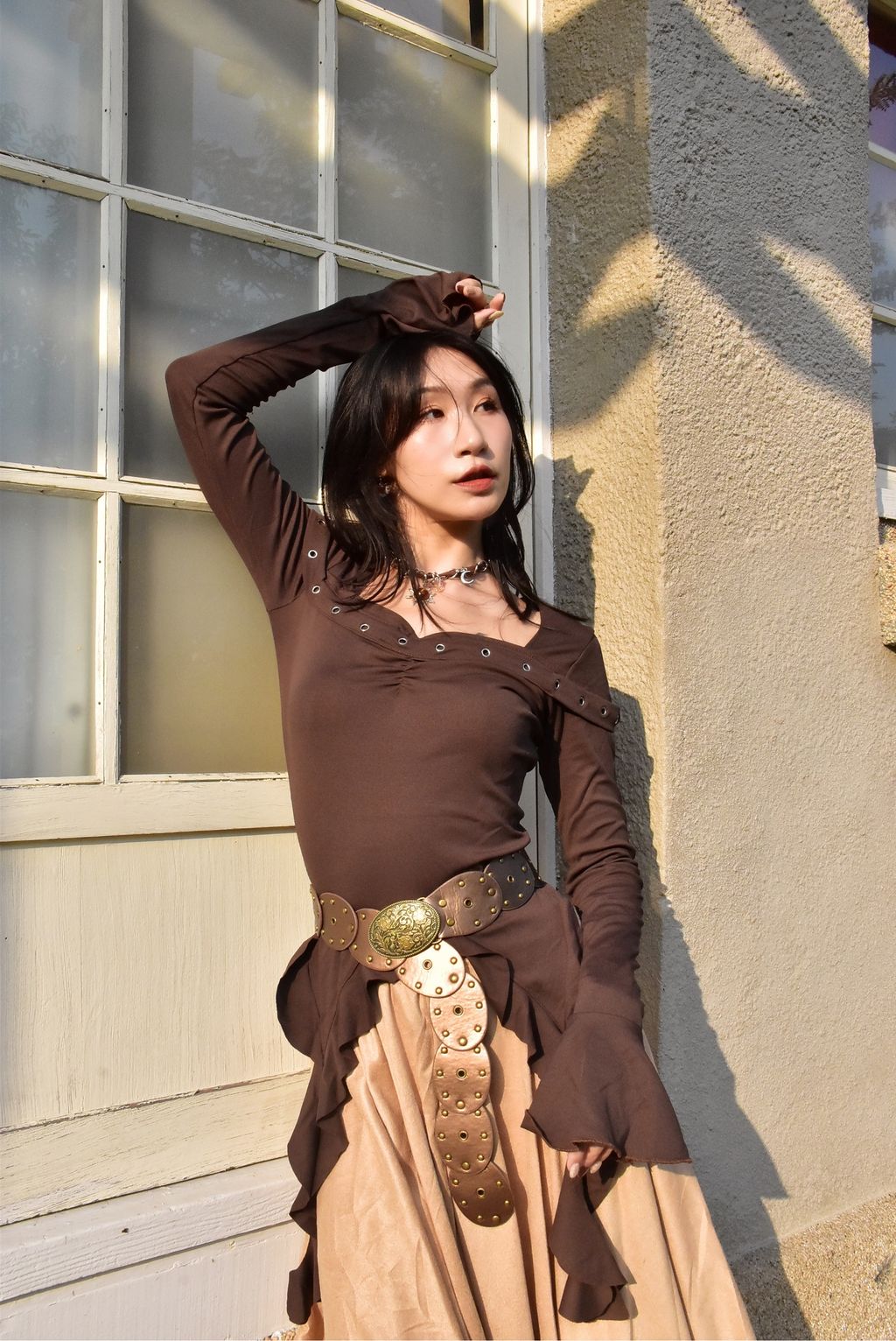 1022卯釘不規則上衣｜大地咖-4