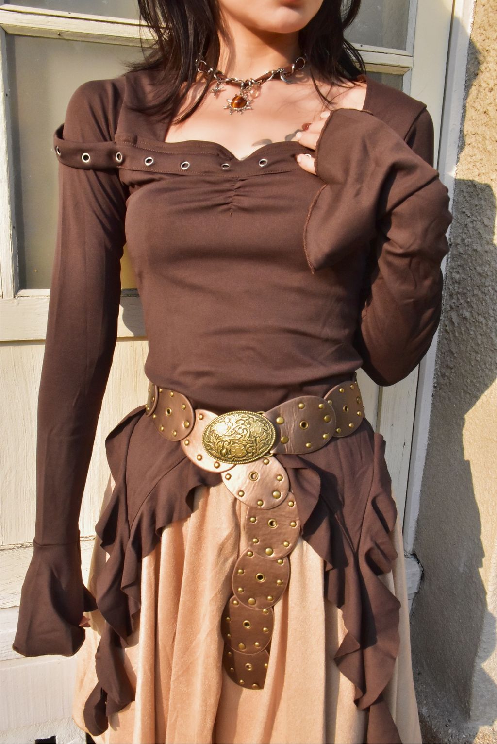 1022卯釘不規則上衣｜大地咖-1