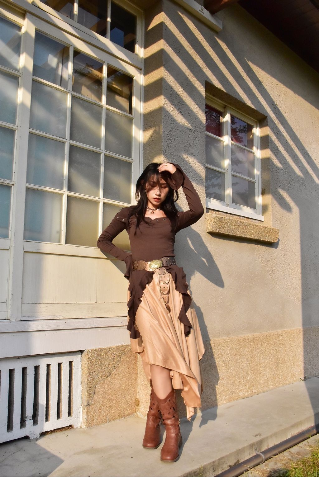 1022卯釘不規則上衣｜大地咖-3