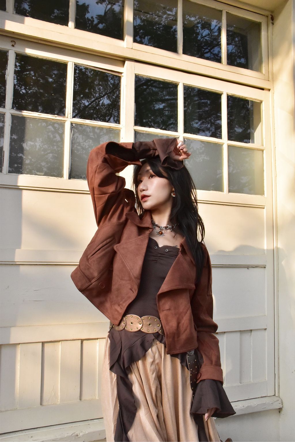 1026麂皮絨短夾克-2