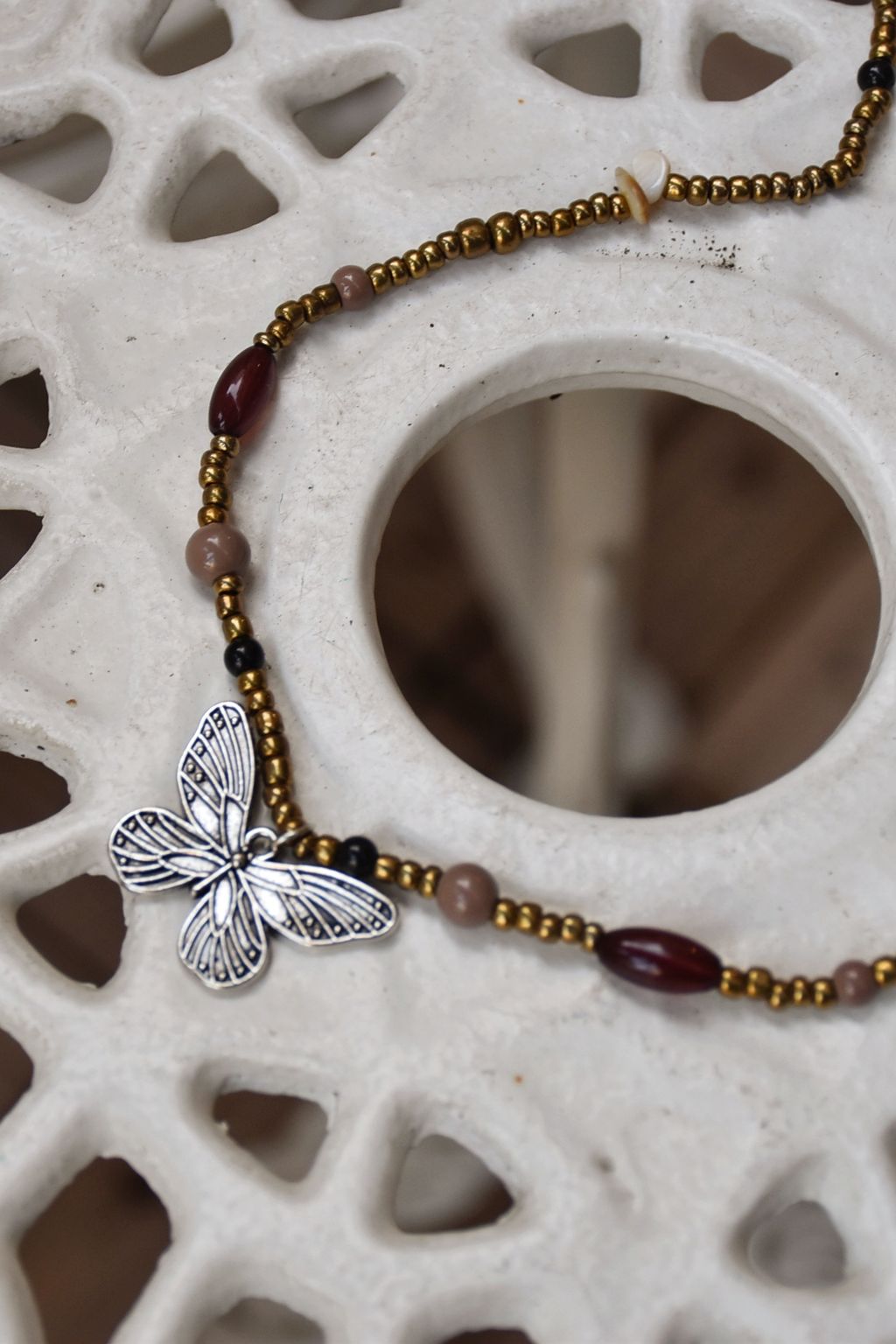 1029蝴蝶短項鍊-2