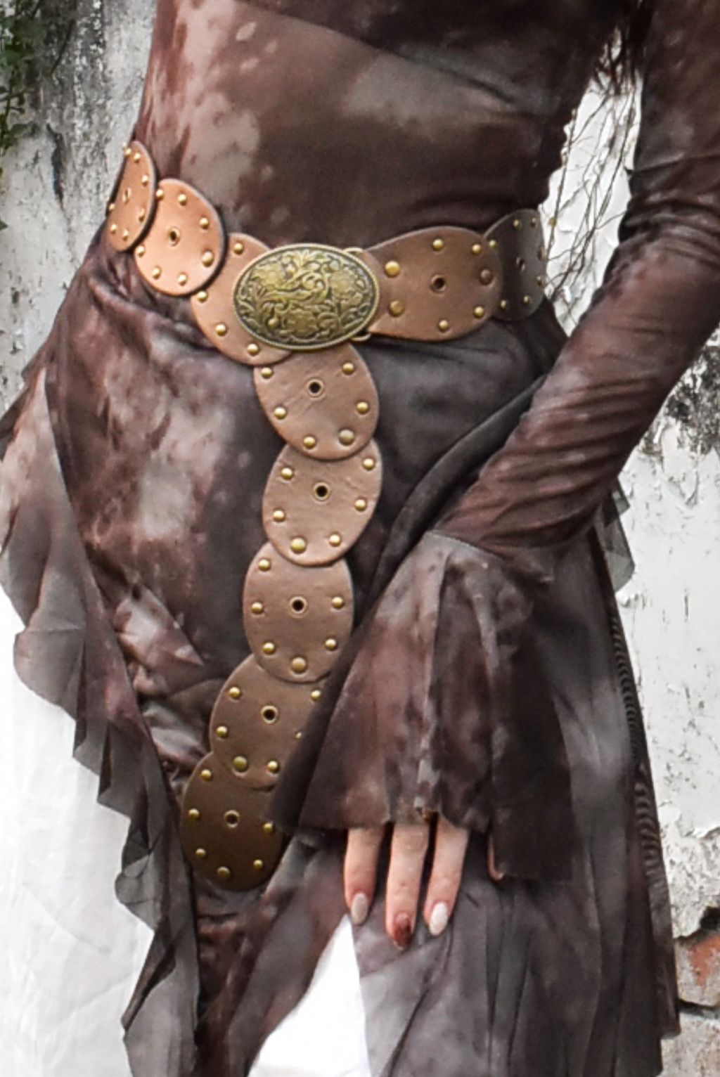 1035金屬拼接寬腰帶-1