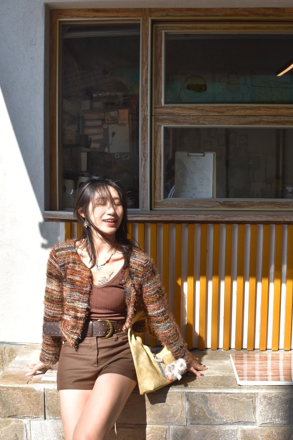 1027彩虹絨毛外套-1