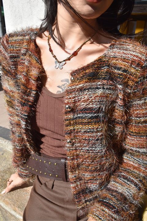 1027彩虹絨毛外套-7