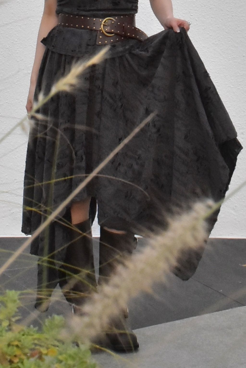 1018解構不規則半裙｜岩石灰-6